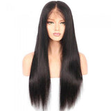 Pre-Plucked Lace Front Wig 13×6 Virgin Hair Straight #1B