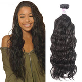 10A Brazilian Virgin Hair 100% Human Hair Natural Wave (#1B Natural Black)