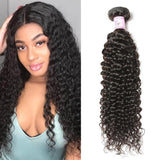 10A Malaysian Virgin Hair 100% Human Hair Curly Wave (#1B Natural Black)