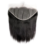 Virgin Hair Straight Transparent Lace Frontal (#1B Natural Black)