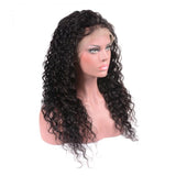 Pre-Plucked 360 Lace Frontal Wig Virgin Hair Water Wave #1B