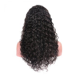 Pre-Plucked 360 Lace Frontal Wig Virgin Hair Water Wave #1B