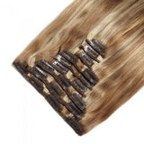 16 – 26 Inch Clip In Remy Hair Extensions Straight (#27/#613)