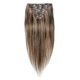 16 – 26 Inch Clip In Remy Hair Extensions Straight (#4/#27)