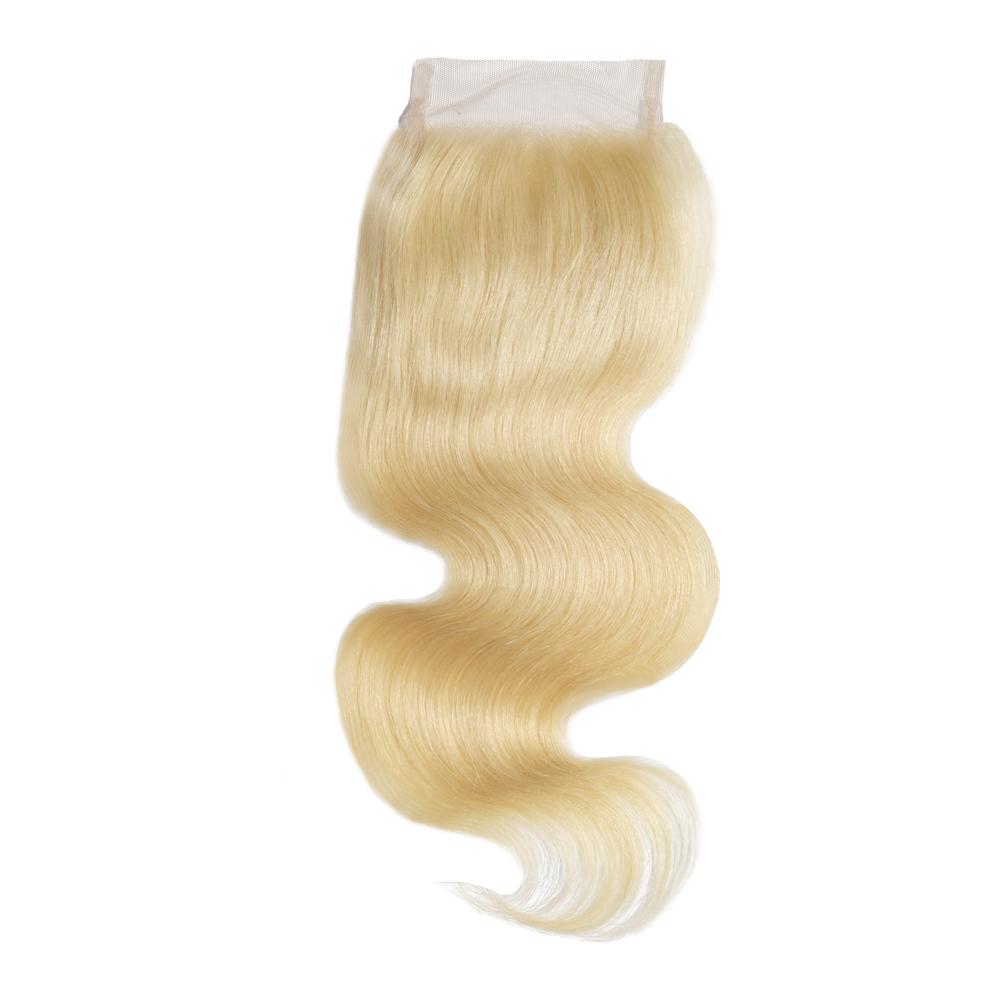 10 – 20 Inch Free Part Body Wave Lace Closure #613 Blonde