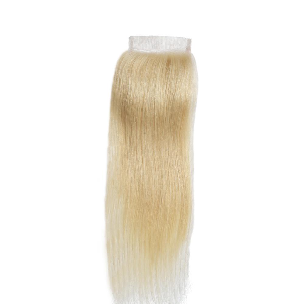 10 – 20 Inch Free Part Straight Lace Closure #613 Blonde