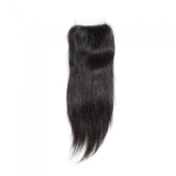 10 – 20 Inch Virgin Hair Straight Lace Closure #1B Natural Black
