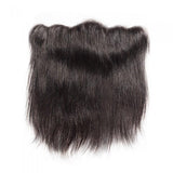 10 – 20 Inch Virgin Hair Straight Lace Frontal #1B Natural Black