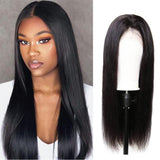 Pre-Plucked Full Lace Wig Virgin Hair Straight #1B