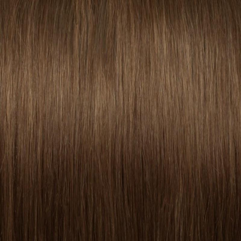 16 – 24 Inch Nail I Tip Remy Hair Extensions Straight (#8 Light Brown)