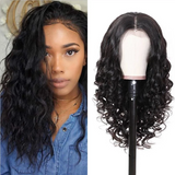 Pre-Plucked Lace Front Wig Virgin Hair Deep Wave