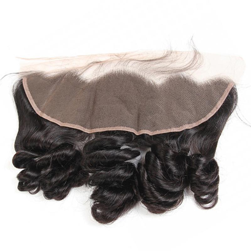 10 – 20 Inch Virgin Hair Loose Wave Lace Frontal (#1B Natural Black)