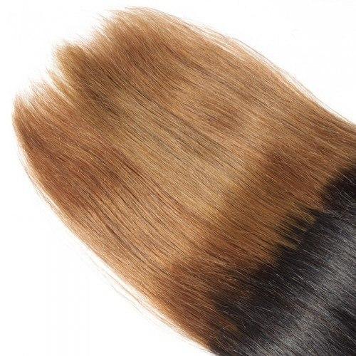 16 – 26 Inch Ombre Hair Human Remy Hair Extensions Straight (#1B/#30)