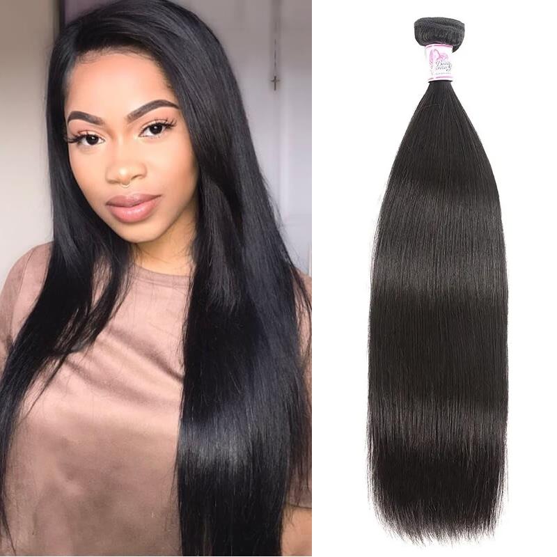 Peruvian Virgin Hair 100% Human Hair Straight (#1B Natural Black)
