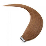 16 – 24 Inch Tape In Remy Hair Extensions Straight (#8 Light Brown)