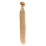 16 – 24 Inch Nail U Tip Remy Hair Extensions Straight (#27 Strawberry Blonde)