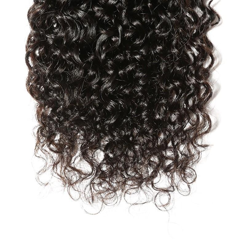 10A Malaysian Virgin Hair 100% Human Hair Curly Wave (#1B Natural Black)