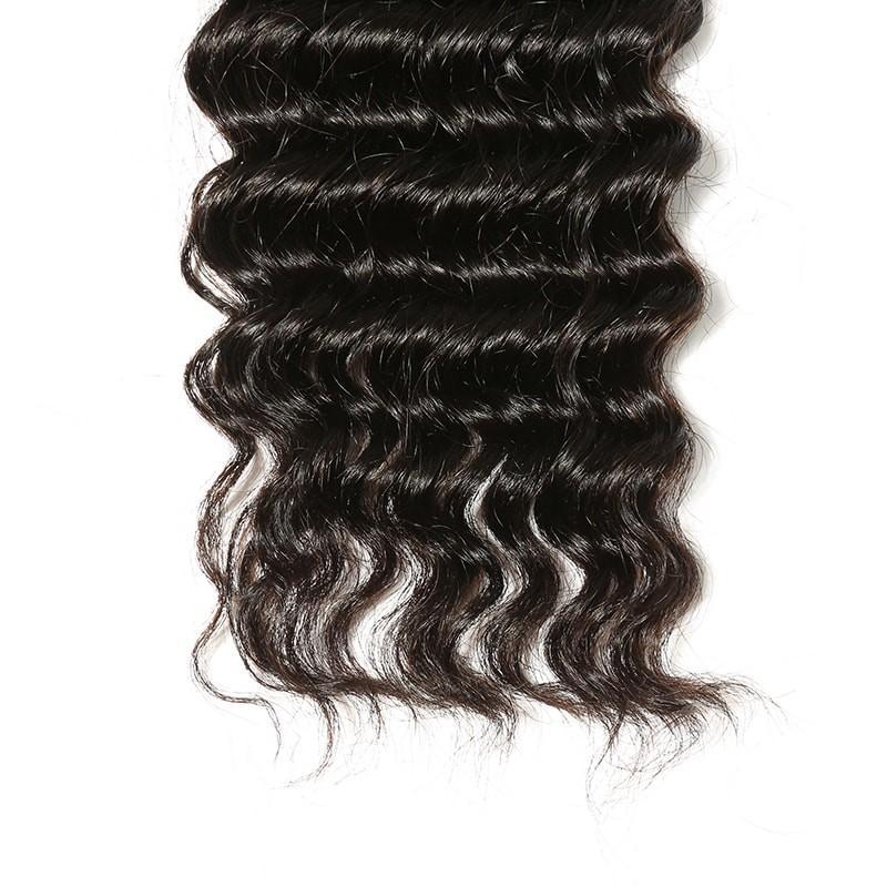 10A Brazilian Virgin Hair 100% Human Hair Deep Wave (#1B Natural Black)