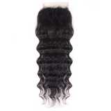 10A Virgin Hair 3 Bundles with 4 x 4 Lace Closure Natural Wave Hair