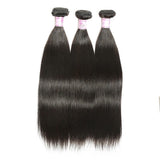 10A Peruvian Virgin Hair 100% Human Hair Straight (#1B Natural Black)