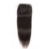 10A Virgin Hair 3 Bundles with 4 x 4 Lace Closure Straight Hair