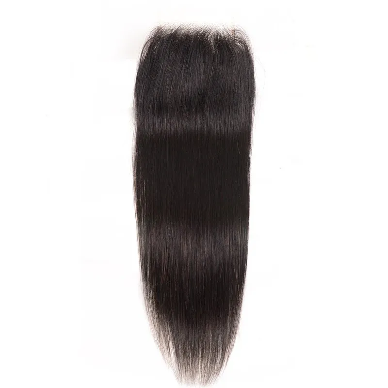 10A Virgin Hair 4 Bundles with 4 x 4 Lace Closure Straight Hair