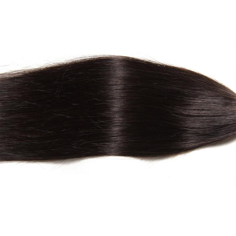 10A Malaysian Virgin Hair 100% Human Hair Straight (#1B Natural Black)