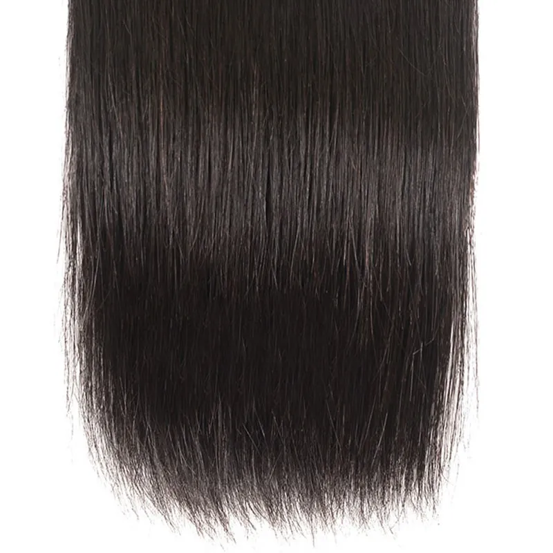 10A Peruvian Virgin Hair 100% Human Hair Straight (#1B Natural Black)