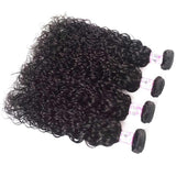 10A Virgin Hair 4 Bundles with 4 x 4 Lace Closure Water Wave Hair
